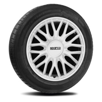 Satz Sparco Radzierblenden Roma 14-Zoll Silber