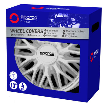 Satz Sparco Radzierblenden Roma 14-Zoll Silber