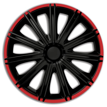 Satz Radzierblenden Nero R 13-Zoll Schwarz/Rot