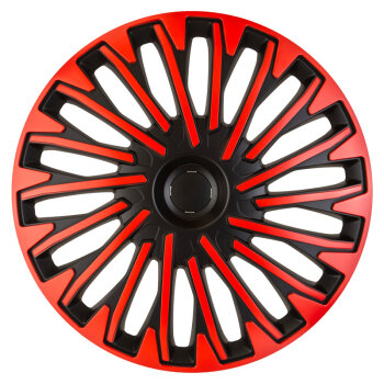 Satz Radzierblenden Soho 13-Zoll Schwarz/rot