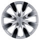 Satz Radzierblenden Arkansas 16-Zoll Silber/Gunmetal
