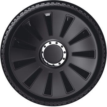 Satz Radzierblenden Silverstone Pro 13-Zoll Schwarz