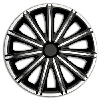 Satz Radzierblenden Nero 14-Zoll Silber/Schwarz