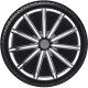 Satz Radzierblenden Nero 16-Zoll Silber/Schwarz