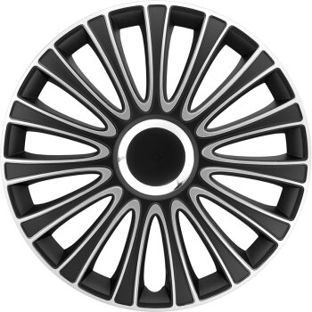 Satz Radzierblenden LeMans 16-Zoll Schwarz/Silber