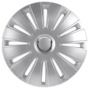 Satz Radzierblenden Daytona Pro 13-Zoll Silber/Chrom Ringe