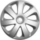 Satz Radzierblenden Livorno 13-Zoll Silber Karbon-Look