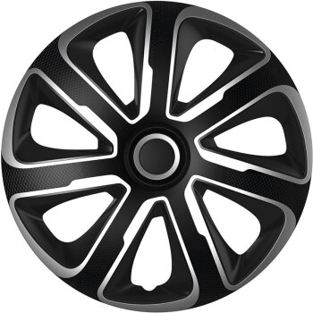 Satz Radzierblenden Livorno 14-Zoll Silber/Schwarz...