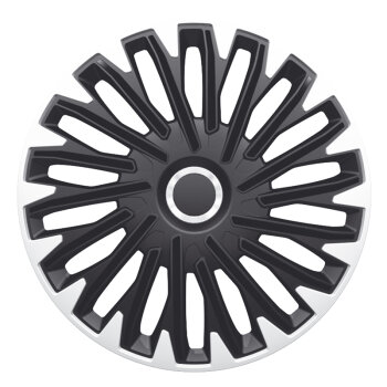 Satz Radzierblenden Quantum Pro 14-Zoll Silber/Schwarz +...