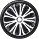 Satz Radzierblenden Avera 13-Zoll Silber/Schwarz