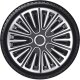 Satz Radzierblenden Motion 15-Zoll Silber/Schwarz