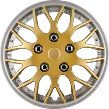 Satz Radzierblenden Missouri 15-Zoll Gold/Silber unrandet