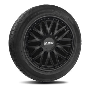 Satz Sparco Radzierblenden Roma 14-Zoll Schwarz