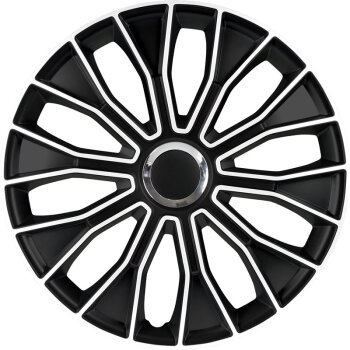 Satz Radzierblenden Voltec Pro 13-Zoll Schwarz/Wei&szlig;