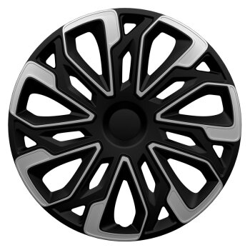 Satz Radzierblenden Estoril 13-Zoll Silber/Schwarz