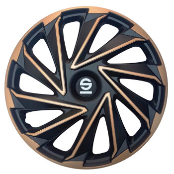 Satz Sparco Radzierblenden Varese 15-Zoll Gold/Schwarz