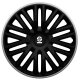 Satz Sparco Radzierblenden Bergamo 16-Zoll Schwarz/Grau