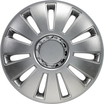 Satz Radzierblenden Silverstone Pro 16-Zoll Silber +...