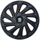 Satz Sparco Radzierblenden Varese 15-Zoll Schwarz