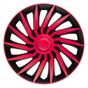 Satz Radzierblenden Kendo 13-Zoll Schwarz/Pink