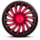Satz Radzierblenden Kendo 13-Zoll Schwarz/Pink