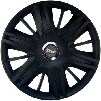 Satz J-Tec Radzierblenden Maximus 15-Zoll Schwarz + Chrom...
