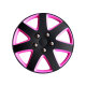 Satz Radzierblenden Michigan 15-Zoll Mattschwarz/Rosa