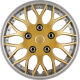 Satz Radzierblenden Missouri 14-Zoll Gold/Silber unrandet