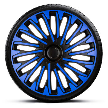 Satz Radzierblenden Soho 16-Zoll Schwarz/Blau