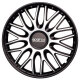Satz Sparco Radzierblenden Roma 13-Zoll Silber/Schwarz
