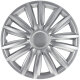 Satz Radzierblenden Intenso Pro 15-Zoll Silber + Chrom Ringe