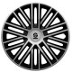 Satz Sparco Radzierblenden Bergamo 14-Zoll Silber/Schwarz