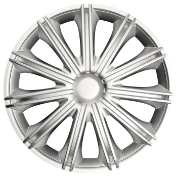 Satz Radzierblenden Nero 14-Zoll Silber