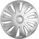 Satz Radzierblenden Caliber 14-Zoll Silber Karbon-Look