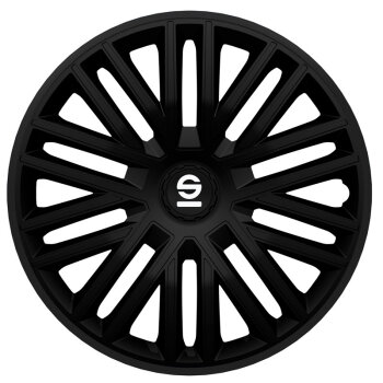 Satz Sparco Radzierblenden Bergamo 16-Zoll Schwarz