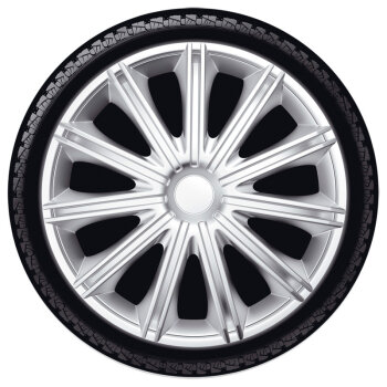 Satz Radzierblenden Nero 17-Zoll Silber