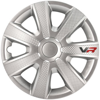 Satz Radzierblenden VR 16-Zoll Silber/Karbon-Look/Logo