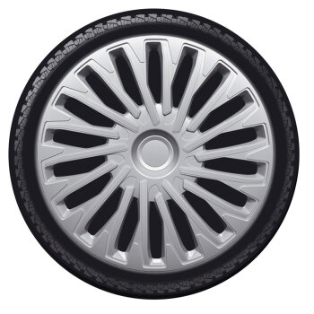 Satz Radzierblenden Soho 14-Zoll Silber