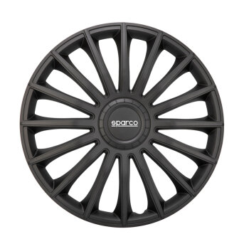Satz Sparco Radzierblenden Treviso 15-Zoll Schwarz