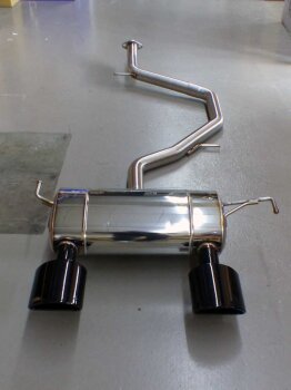 GTSPEC CATBACK Exhaust Schwarz geb&ouml;rdelt Toyota C-HR...