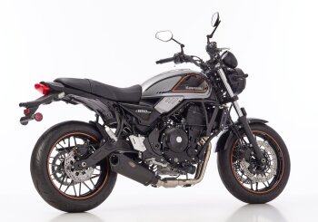 SHARK DSX-10 Komplettanlage (2-1) f&uuml;r KAWASAKI Z650 RS ER650M 649 ccm Bj. 2022-2024