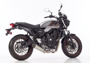 SHARK DSX-7 Komplettanlage (2-1) f&uuml;r KAWASAKI Z650 RS ER650M 649 ccm Bj. 2022-2024