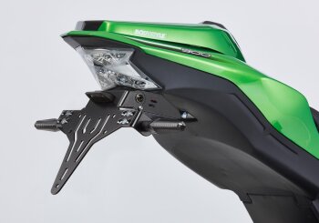 PROTECH Kennzeichenhalterset inkl. Reflektor und Kennzeichenbeleuchtung f&uuml;r KAWASAKI Z H2 ZRT00P 998 ccm Bj. 2023-2024