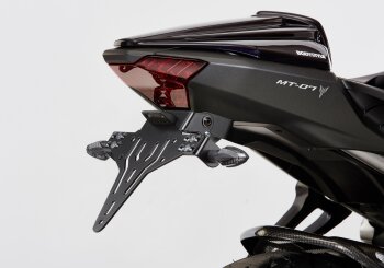 PROTECH Kennzeichenhalterset inkl. Reflektor und Kennzeichenbeleuchtung f&uuml;r YAMAHA MT-07 RM17/RM18 689 ccm Bj. 2017-2020