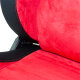 Sportsitz Eco Soft - Schwarz/Rot - Doppelseitig Verstellbare R&uuml;ckenlehne - inkl. Laufschienen